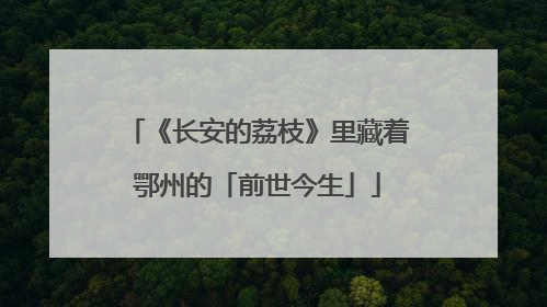 《长安的荔枝》里藏着鄂州的「前世今生」