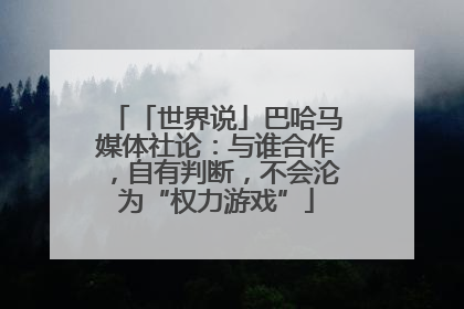 「世界说」巴哈马媒体社论：与谁合作，自有判断，不会沦为“权力游戏”