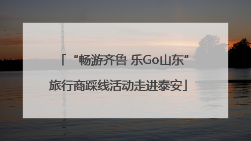 “畅游齐鲁 乐Go山东”旅行商踩线活动走进泰安