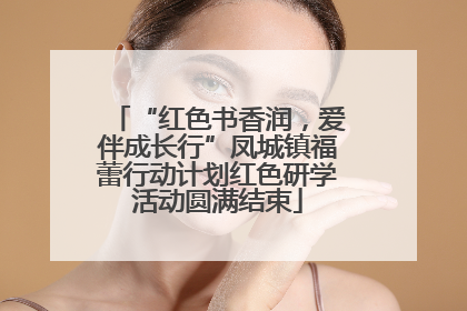 “红色书香润，爱伴成长行”凤城镇福蕾行动计划红色研学活动圆满结束