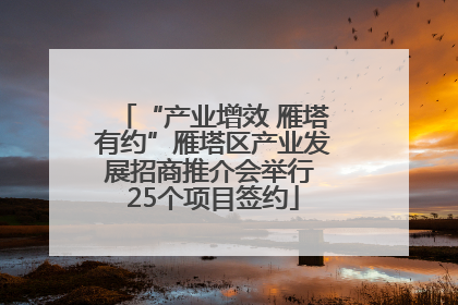 “产业增效 雁塔有约”雁塔区产业发展招商推介会举行 25个项目签约
