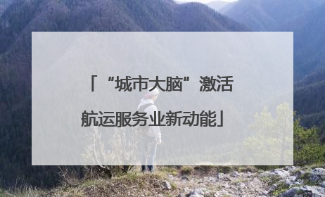 “城市大脑”激活航运服务业新动能