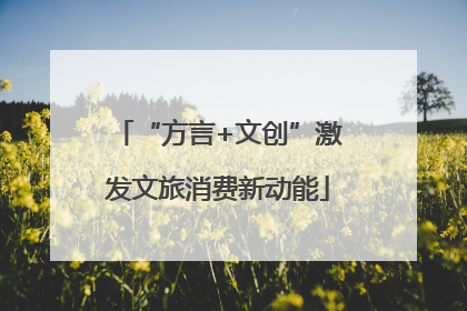 “方言+文创”激发文旅消费新动能