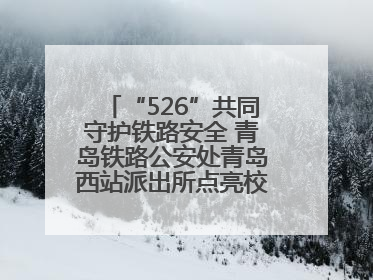 “526”共同守护铁路安全 青岛铁路公安处青岛西站派出所点亮校园爱路之光