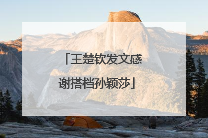 王楚钦发文感谢搭档孙颖莎