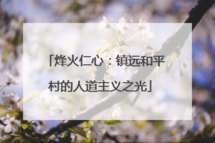 烽火仁心：镇远和平村的人道主义之光