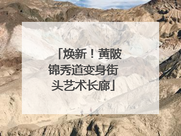 焕新！黄陂锦秀道变身街头艺术长廊