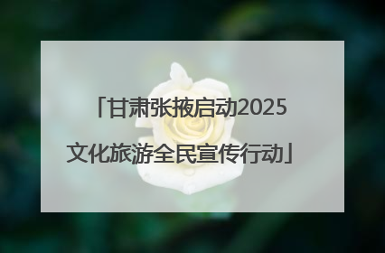 甘肃张掖启动2025文化旅游全民宣传行动