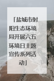 盐城市射阳生态环境局开展六五环境日主题宣传系列活动