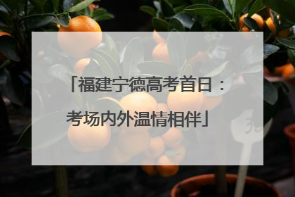 福建宁德高考首日：考场内外温情相伴