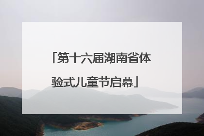 第十六届湖南省体验式儿童节启幕