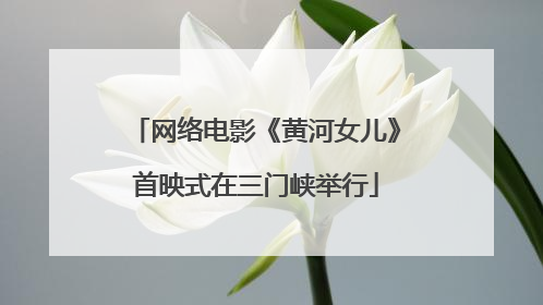 网络电影《黄河女儿》首映式在三门峡举行