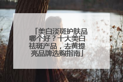 美白淡斑护肤品哪个好？十大美白祛斑产品，去黄提亮品牌选购指南
