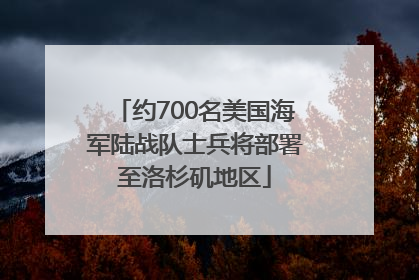 约700名美国海军陆战队士兵将部署至洛杉矶地区