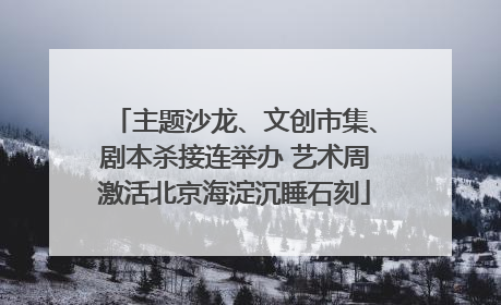 主题沙龙、文创市集、剧本杀接连举办 艺术周激活北京海淀沉睡石刻