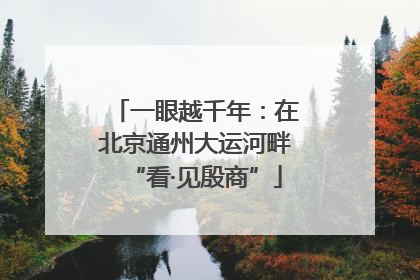 一眼越千年：在北京通州大运河畔“看·见殷商”