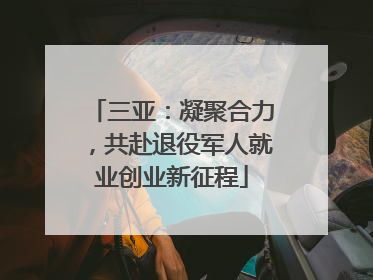 三亚：凝聚合力，共赴退役军人就业创业新征程