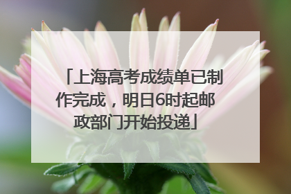 上海高考成绩单已制作完成，明日6时起邮政部门开始投递