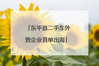 东平县二手车外贸企业首单出海