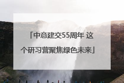 中意建交55周年 这个研习营聚焦绿色未来