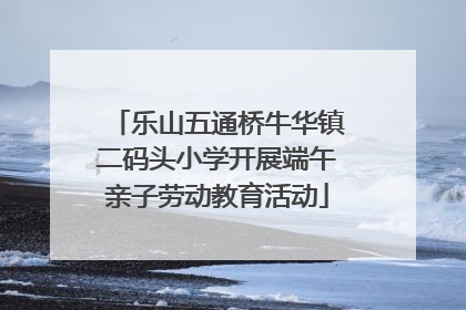 乐山五通桥牛华镇二码头小学开展端午亲子劳动教育活动