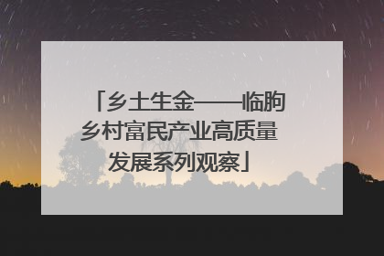 乡土生金——临朐乡村富民产业高质量发展系列观察