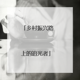 乡村振兴路上的追光者