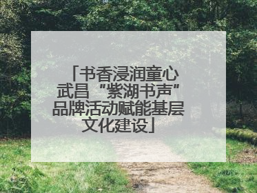 书香浸润童心 武昌“紫湖书声”品牌活动赋能基层文化建设