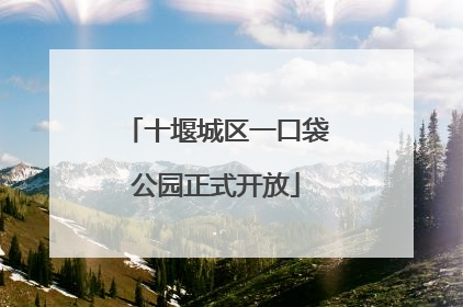 十堰城区一口袋公园正式开放