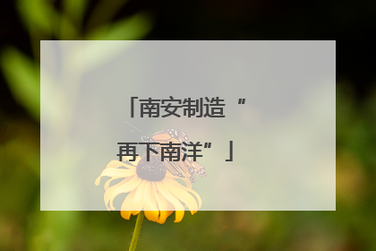 南安制造“再下南洋”