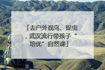 去户外观鸟、捉虫，武汉流行带孩子“培优”自然课
