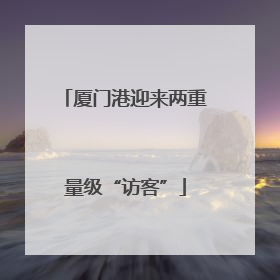 厦门港迎来两重量级“访客”