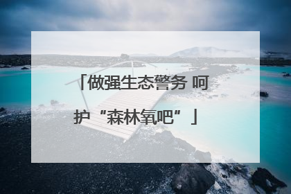 做强生态警务 呵护“森林氧吧”