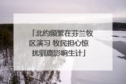 北约频繁在芬兰牧区演习 牧民担心惊扰驯鹿影响生计