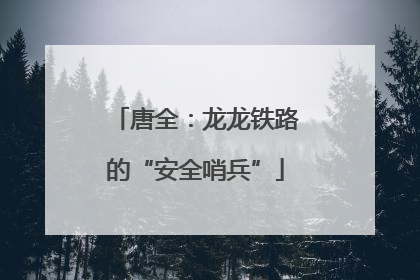 唐全：龙龙铁路的“安全哨兵”