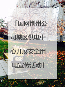 国网荆州公司城区供电中心开展安全用电宣传活动
