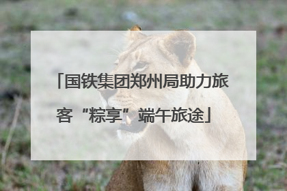 国铁集团郑州局助力旅客“粽享”端午旅途