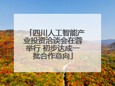 四川人工智能产业投资洽谈会在蓉举行 初步达成一批合作意向