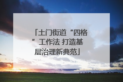 土门街道“四格”工作法 打造基层治理新典范