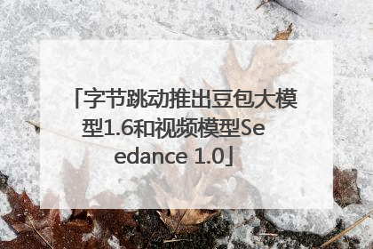 字节跳动推出豆包大模型1.6和视频模型Seedance 1.0