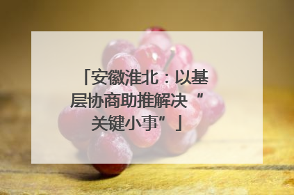安徽淮北：以基层协商助推解决“关键小事”