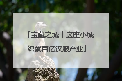 宝藏之城丨这座小城织就百亿汉服产业