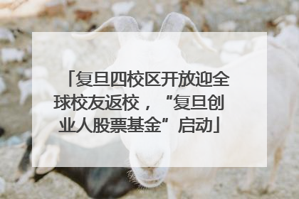 复旦四校区开放迎全球校友返校，“复旦创业人股票基金”启动