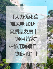 大力优化营商环境 加快高质量发展丨“项目管家”护航用海项目“加速跑”