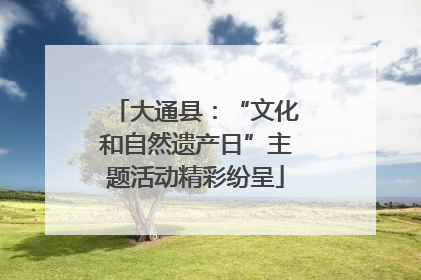 大通县：“文化和自然遗产日”主题活动精彩纷呈