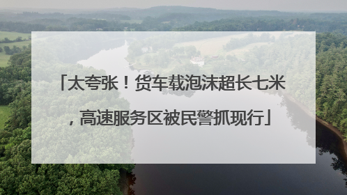 太夸张！货车载泡沫超长七米，高速服务区被民警抓现行