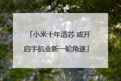小米十年造芯 或开启手机业新一轮角逐