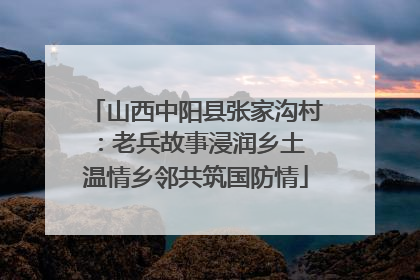山西中阳县张家沟村：老兵故事浸润乡土 温情乡邻共筑国防情