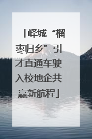峄城“榴枣归乡”引才直通车驶入校地企共赢新航程