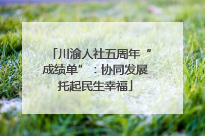 川渝人社五周年“成绩单”：协同发展托起民生幸福